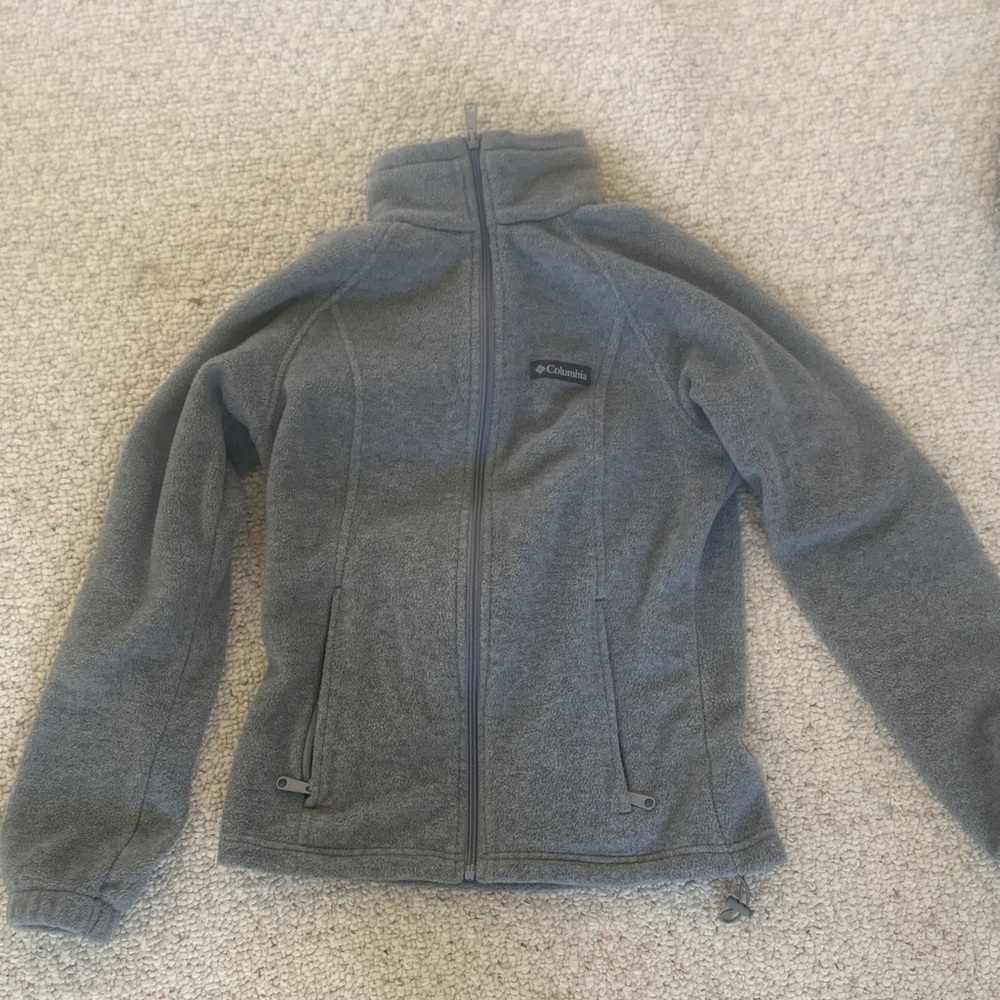 Columbia Charcoal Full-Zip Fleece Jacket